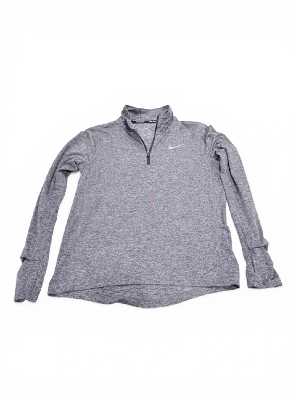 Nike Heather‎ Gray Long Sleeve 1/4 Zip Pullover